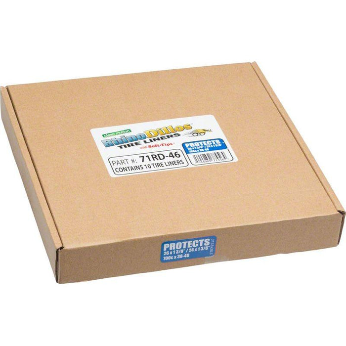 Rhinodillos Packaged in Bulk Box of 10 Liners Bicycle Tube and Tire Repair