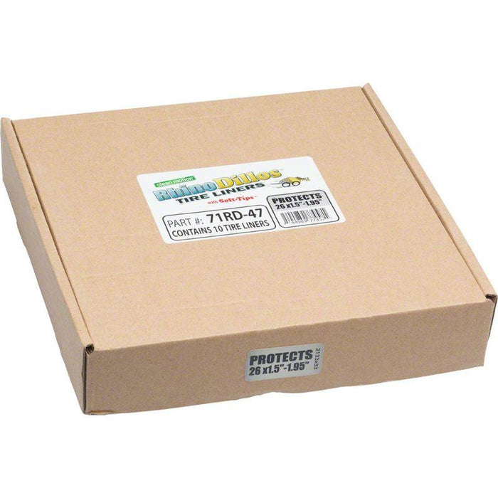 Rhinodillos Packaged in Bulk Box of 10 Liners Bicycle Tube and Tire Repair
